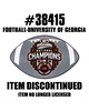 Fan Mats  LLC Georgia Bulldogs Football Mat Gray