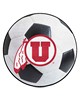 Fan Mats  LLC Utah Utes Soccer Ball Mat White