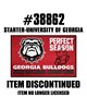 Fan Mats  LLC Georgia Bulldogs Starter Mat Dynasty Red