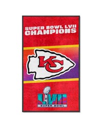 Kansas City Chiefs 3x5 Logo Mat Portrait by   