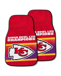 Kansas City Chiefs 2-pc Carpet Car Mat Set by   