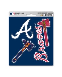 Atlanta Braves Decal 3-pk by   