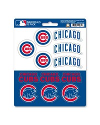 Chicago Cubs Mini Decal 12-pk by   