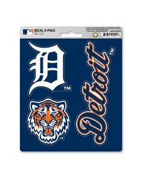 Detroit Tigers Decal 3-pk by   