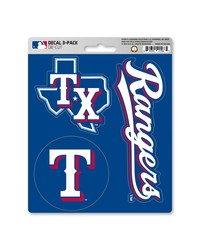 Texas Rangers Decal 3-pk by   