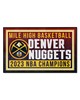 Fan Mats  LLC Denver Nuggets 4x6 Rug Team Colors