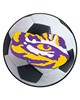 Fan Mats  LLC LSU Tigers Soccer Ball Mat White