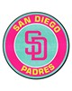 Fan Mats  LLC San Diego Padres Roundel Mat Mint