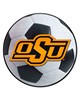 Fan Mats  LLC Oklahoma State Cowboys Soccer Ball Mat White