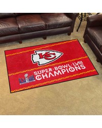 Kansas City Chiefs 4x6 Rug by   