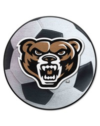 Oakland Golden Grizzlies Soccer Ball Mat by   