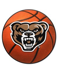 Oakland Golden Grizzlies Basketball Mat by   