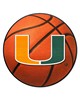 Fan Mats  LLC Miami Hurricanes Basketball Mat Orange