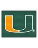 Fan Mats  LLC Miami Hurricanes All-Star Mat Green