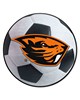 Fan Mats  LLC Oregon State Beavers Soccer Ball Mat White