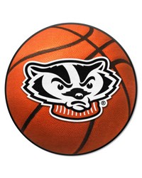 Wisconsin Badgers Basketball Mat by   