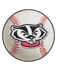 Wisconsin Badgers Baseball Rug by   