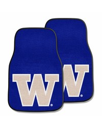 Washington Huskies 2-pc Carpet Car Mat Set by   