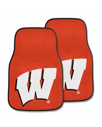 Wisconsin Badgers 2-pc Carpet Car Mat Set by   