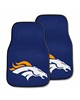 Fan Mats  LLC Denver Broncos 2-pc Carpet Car Mat Set Navy