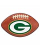 Fan Mats  LLC Green Bay Packers Football Mat Brown