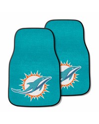 Miami Dolphins 2-pc Carpet Car Mat Set by   