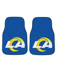 NFL Los Angeles Rams 2piece Carpeted Car Mats 18x27 by   