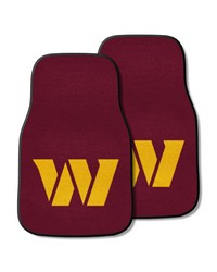 Washington Commanders 2-pc Carpet Car Mat Set by   