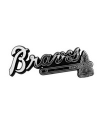 Atlanta Braves Molded Chrome Emblem by   