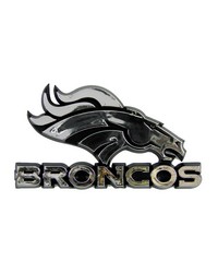 Denver Broncos Molded Chrome Emblem by   