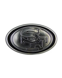 San Francisco 49ers Molded Chrome Emblem by   