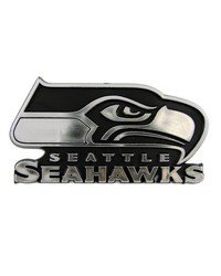 Seattle Seahawks Molded Chrome Emblem by   