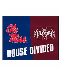 House Divided Mississippi / Mississippi State House Divided Mat by   