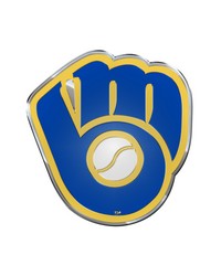 Milwaukee Brewers Embossed Color Emblem by   