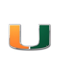 Miami Hurricanes Embossed Color Emblem by   