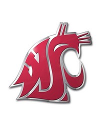 Washington State Cougars Embossed Color Emblem by   