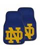 Fan Mats  LLC Notre Dame Fighting Irish 2-pc Carpet Car Mat Set Navy