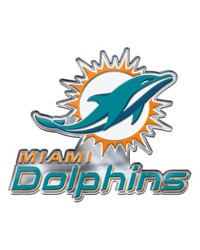 Miami Dolphins Embossed Color Emblem2 by   