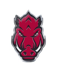 Arkansas Razorbacks Embossed Color Emblem2 by   