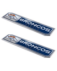 Denver Broncos Embossed Truck Emblem 2-pk by   