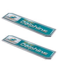 Miami Dolphins Embossed Truck Emblem 2-pk by   