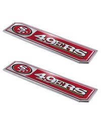 San Francisco 49ers Embossed Truck Emblem 2-pk by   