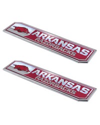 Arkansas Razorbacks Embossed Truck Emblem 2-pk by   