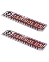 Florida State Seminoles Embossed Truck Emblem 2-pk by   