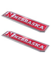 Nebraska Cornhuskers Embossed Truck Emblem 2-pk by   