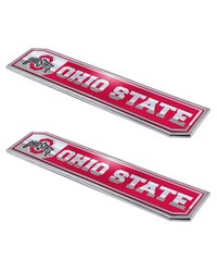 Ohio State Buckeyes Embossed Truck Emblem 2-pk by   