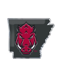 Arkansas Razorbacks Embossed State Emblem by   