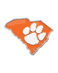 Clemson Tigers Embossed State Emblem by   