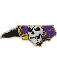 East Carolina Pirates Embossed State Emblem by   