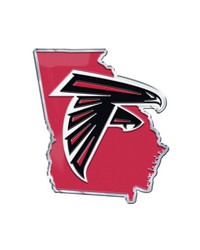 Atlanta Falcons Embossed State Emblem by   